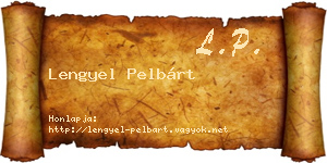 Lengyel Pelbárt névjegykártya