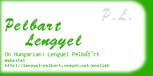 pelbart lengyel business card